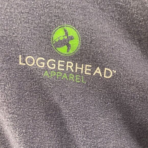 Logerhead Apparel Shirt Adult Medium Blue Southern Nesting Grounds Cotton Logo - Picture 6 of 11